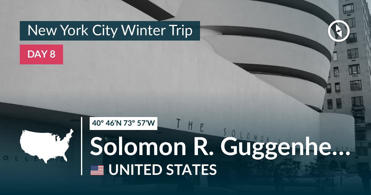 Solomon R Guggenheim Museum United States Polarsteps