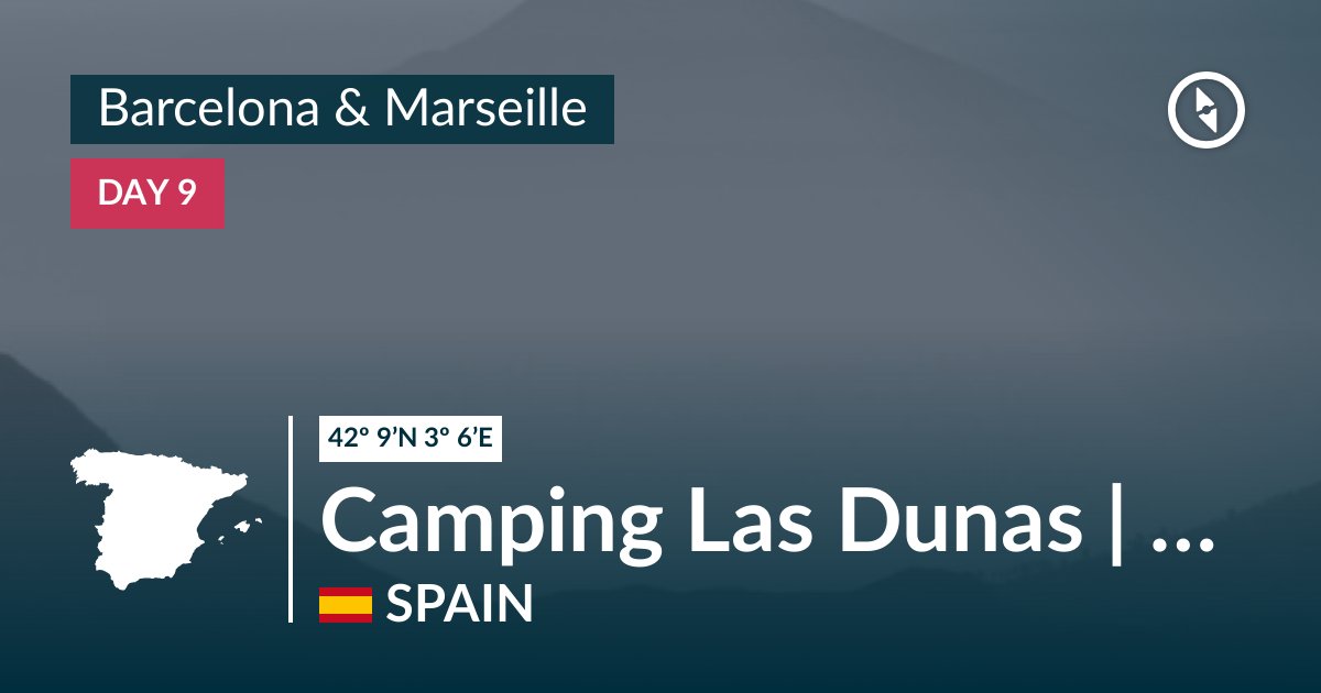 foragte Begrænsning grundigt Camping Las Dunas, Spain - Polarsteps